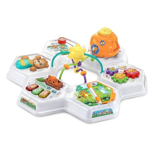 VTech Buzz and Learn Activity Table with Seven Interactive Play Zones, Blue