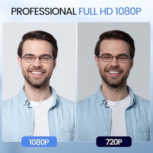 EMEET 1080P Webcam with Microphone, C960 Web Cam, 2 Mics, 90° FOV, USB Type-A & A-to-C Adapter, Plug&Play Computer Camera for Online Calling, Zoom/Teams/Facetime, Switch 2 Camera Support, 2025 Version