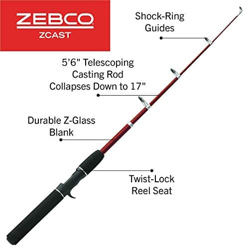 Zebco Z-Cast Casting Fishing Rod,