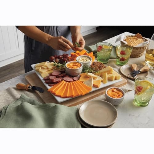 The Swiss Colony 27 Favorites Food Gift Set, Summer Sausage Meats and Cheeses, Assorted Chocolates, Candies, Petits Fours, Cheese & Charcuterie Board Gifts Basket, Holiday, Christmas - Holiday Red Box