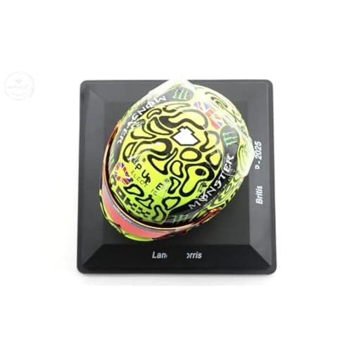 HTLNUZD 2025 1/5 Mcl39#4 Mini Helmet for BritainGP F1 Norris Champion Racing Helmet Model Ornament Customized Gift for Adults