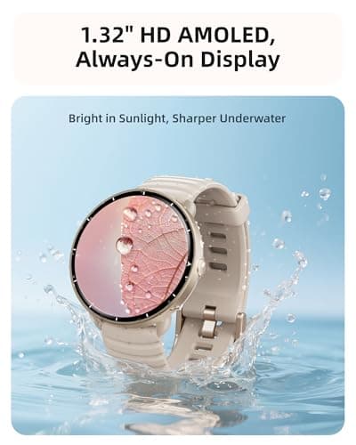 Parsonver Parsonver Swimming Smart Watch, 5ATM Waterproof for Pool & Open Water, Built-in GPS & Compass, AMOLED Fitness Tracker with 100+ Sports Modes, Heart Rate & Sleep Monitor, AI Swim Analysis, French Grey