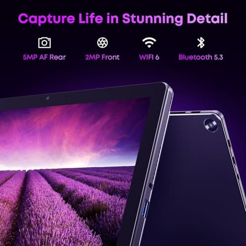 CHUWI Windows 11 Tablet 10.1'', 8GB RAM 256GB SSD, Intel Core i3 (3.9GHz), Expandable to 2TB, Windows Tablet PC, IPS HD Touchscreen, 4K HDMI, 5MP AF Camera, WiFi 6, BT5.3, USB3.2, with Case