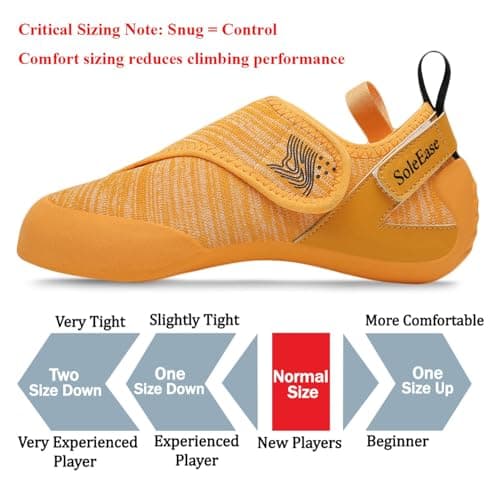 SoleEase Climbing Shoes for Men & Women Slip-Resistant Lightweight Bouldering Shoes with Breathable Upper