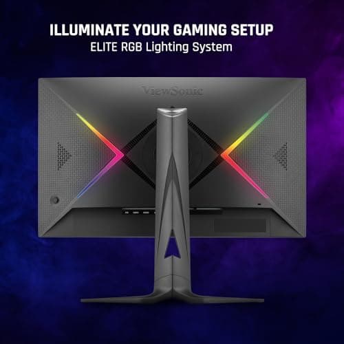 ViewSonic XG2736-2K 27 Inch 1440p Gaming Monitor, IPS with 240Hz and 0.5ms for Pro-Level Gameplay, FreeSync Premium and G-Sync Compatible, Advanced Ergonomics, 65W USB-C, HDMI, and DisplayPort Inputs