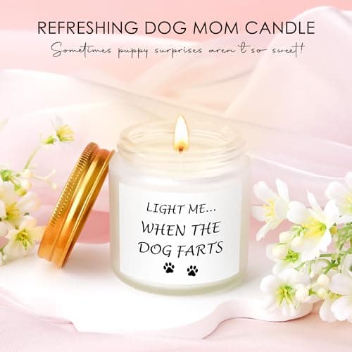 Dog Mom Gifts for Women Dogs Themed Gift for Dog Lovers Gifts for Women Gift for Dogs Owners Puppy Themed Basket - Drinking Cup Makeup Bag Candle Bracelets Keychain Socks