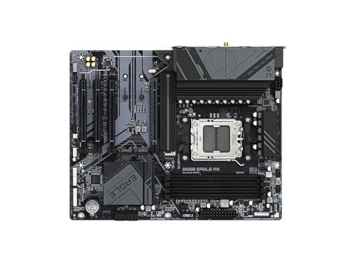 GIGABYTE B650 Eagle AX AM5 LGA 1718 AMD B650 ATX Motherboard, DDR5, Triple M.2 (1x PCIe 5.0 M.2 + 2X PCIe 4.0 M.2), USB 3.2 Gen2x2 Type-C, AMD Wi-Fi 6E, Realtek GbE LAN
