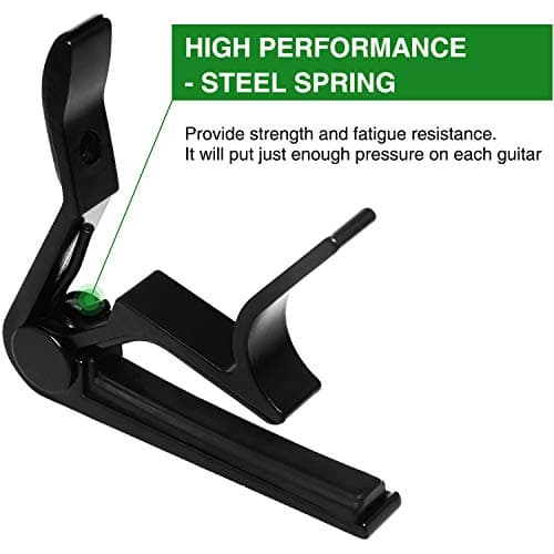 Guitar Capo, 6-String Acoustic & Electric Guitar Capo,Capo for acoustic guitar(Black)