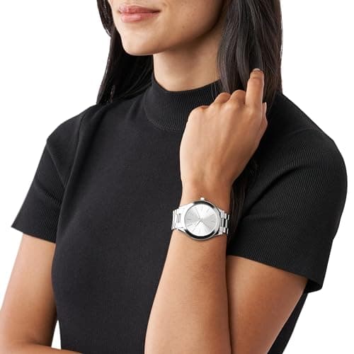 Michael Kors Slim Runway Three-Hand Silver-Tone Stainless Steel Women's Watch (Model: MK3178)