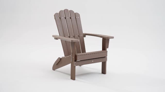 Adirondack Chairs, Folding Chairs Set of 4, Heavy Duty Weather-Resistant Patio Chairs with Wide Armrests & Ergonomic High Back, HDPE Fire Pit Seating for Backyard, Garden, Porch