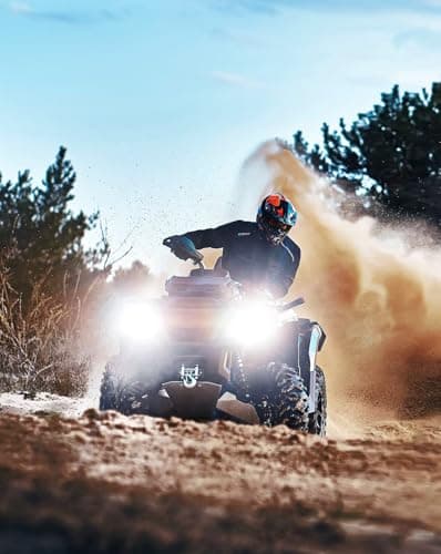 𝖧𝟦/𝟫𝟢𝟢𝟥/𝖧𝖡𝟤 Bulb 6500K Cool White 60000LM 900% Brighter, 1:1 Beam Plug and Play IP68 Waterproof Off-Road Lights, Pack of 2