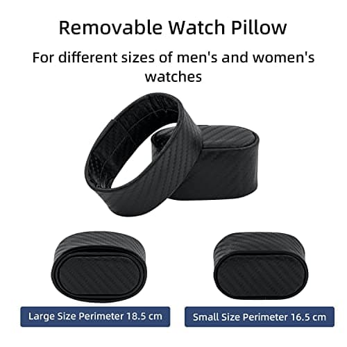 Mcbazel Mcbazel Single Watch Winder, Ultra Quiet Japanese Motor Automatic Watch Winder Box with Multiple Rotation Modes, Premium Watch Winder for Automatic Watches (AC/ Battery Powered) - Black with Crocodile Pattern