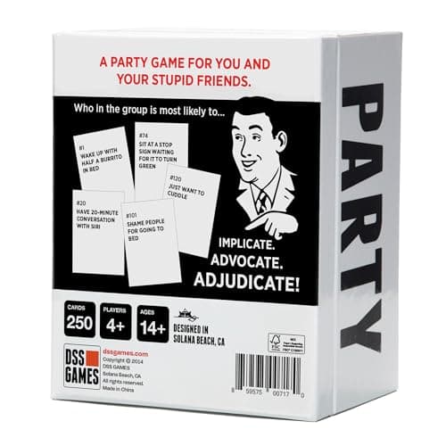 DSS Games Who's Most Likely to...Kinda Clean Family Edition [A Party Game | Great for Adults & Teens | Game Nights & Big Groups | Ages 14+]