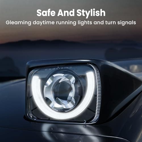 HWSTAR 2026 2000% Bright 5x7 7x6 H6054 Led Headlights Compatible w/Jeep Wrangler YJ Cherokee XJ [DOT][Anti-glare][DRL Turn Signal] Sealed Beam Ford Chevy Express GMC Savana Toyota Nissan D21 etc
