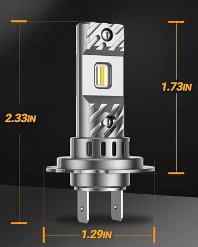 SEALIGHT H7 Bulbs 36000LM Ultra-Bright S6 H7 ATV Bulbs No Adapter Required No Cordless, 6500K White Light, 60000+Long Lifespan, Plug-N-Play, Marker Light Assemblies, Pack of 2
