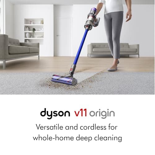 Dyson V11 Origin Cordless Vacuum, 185AW, 3 Power Modes, Up to 60 Minutes,² Deep Cleans Hard Floors and Carpets, Detangles pet Hair, Converts to Handheld