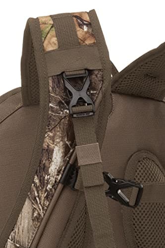 Timber Hawk Big Basin Camouflage Hunting Day Pack Backpack with Quiet Cloth Technology (Realtree Edge Camo)