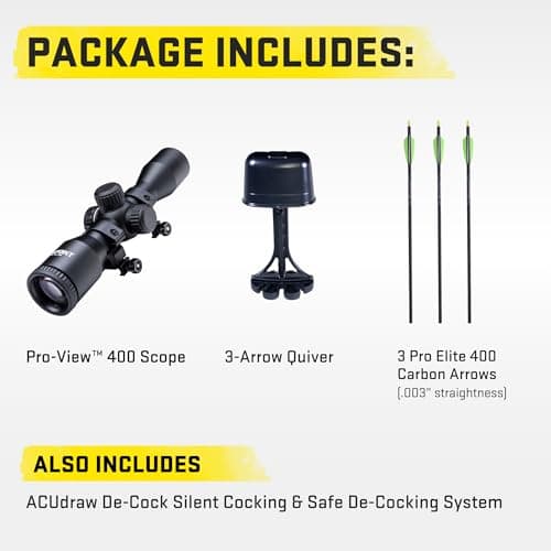 TenPoint Titan X De-Cock - 400 FPS - Our #1-Selling Crossbow - Equipped with Pro-View 400 Lighted Scope + ACUdraw De-Cock System