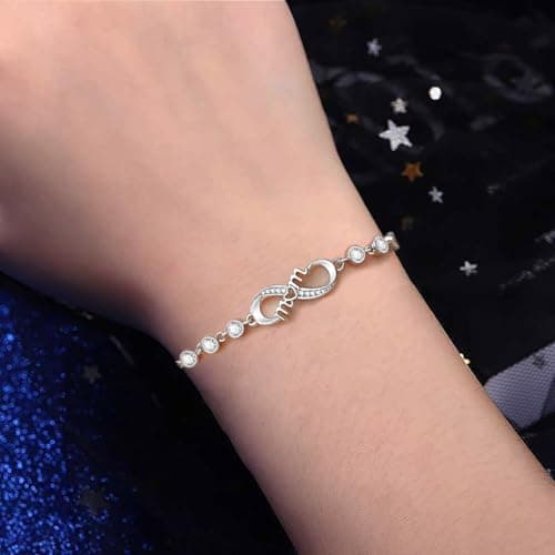Gifts for Mom, Infinity Love Bracelets for Mom, Birthday Gifts for Women Wife Mother B0DGDBWBKV