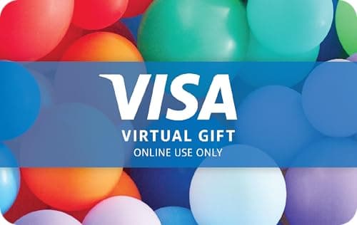 $100 (plus $5.95 Purchase Fee) - For Online Use Only Visa Virtual eGift Card B0DG8FDNBK