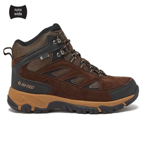 HI-TEC Yosemite WP Mid Waterproof Hiking Boots for Men, Lightweight Breathable Outdoor Trekking Shoes