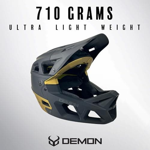 Demon United Podium X MIPS Full Face Mountain Bike Helmet- Removable Fit Pad Options- Advanced Venting System-Lightweight - Fullface DH BMX MTB Helmet