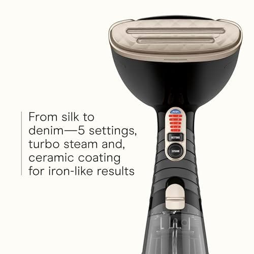 Conair Handheld Garment Steamer for Clothes, Turbo ExtremeSteam 1875W Fabric Steamer, Portable Handheld Design, Strong Penetrating Steam, Amazon Exclusive, Black