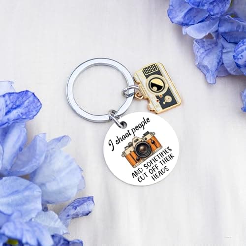 Camera Themed Gifts Camera Lover Gift for Women Men Friend Birthday Anniversary Valentine's Day Camera Keyring Photography Gifts for Photographers Funny Photographer Gifts Keychains B0FP4XK187