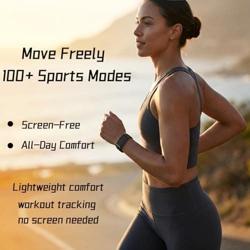 Smart Bracelet,Health and Fitness Tracker,24/7 Heart Monitor & Sleep Tracker, Multi-Sport Tracker Wristband with Free APP (Black)