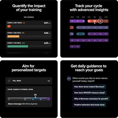 WHOOP 5.0/MG Activity Tracker - 12 Month Membership - Health and Fitness Wearable – 24/7 Activity and Sleep Tracker, Personalized Coaching, Menstrual Cycle Insights – 14+ Days Battery Life