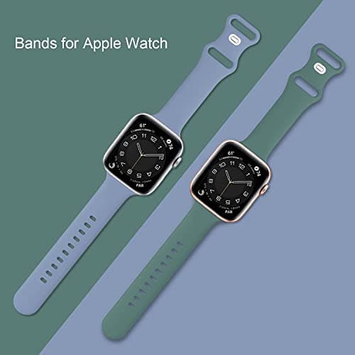 15 Pack Soft Silicone Bands Compatible with Apple Watch Band 40mm 41mm 38mm 45mm 44mm 42mm 46mm 49mm for Women Men,Sport iWatch bands Replacement Strap Wristbands for iWatch SE Series 10 9 8 7 6 5 4 3