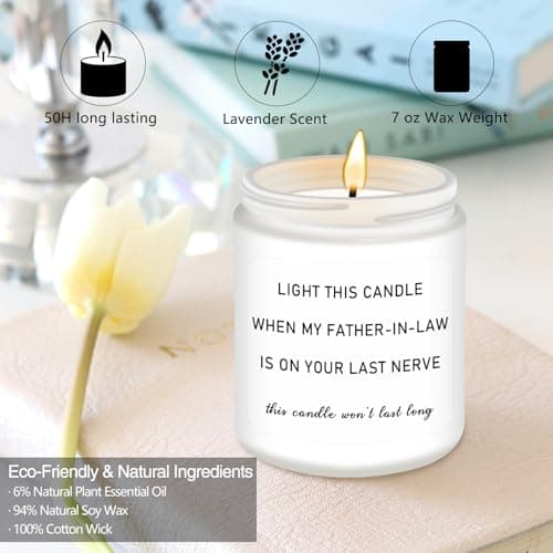Homsolver Mother in Law Gifts, Mothers Day Birthday Gifts for Mother-in-Law, Anniversary Retirement Gift for Mom from Daughter Son in Law, Funny Lavender Candle Gift for Mom in Law B0DHLFTZ65