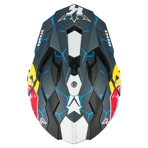 Kini ADV Adventure Helmet Adult Red Bull 1.0 Blue/White Small