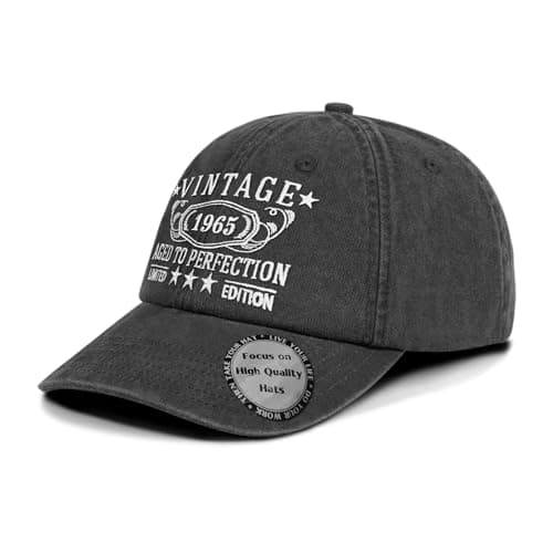 Birthday Gifts for Men Women, Personalized 30th - 100th Birthday Gifts, 1924-1995 Vintage Hat