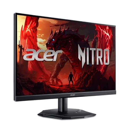 Acer Nitro 24.5” Gaming Monitor | Full HD 1920 x 1080 | IPS | ZeroFrame | AMD FreeSync Premium | 200Hz Refresh Rate | Up to 0.5ms | sRGB 99% | 1 x Display Port 1.2 and 2 x HDMI 2.0 | KG251Q X3biip
