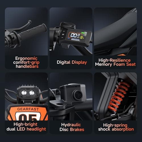 Malzahar Electric Dirt Bike for Teens Adults, 3500W, 40MPH & 60 Miles Electric Motorcycle, 48V/23.4AH Removable Battery, Hydraulic Brakes & Full Suspension, Mountain Off-Road E Dirt Bike for Age 13+