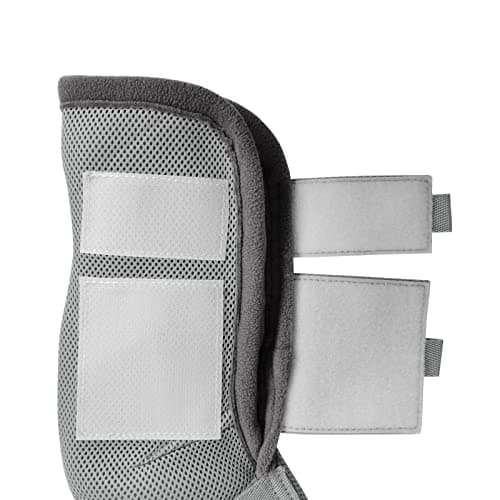 Gallopoff Fly Boots for Horses Set of 4, Breathable Comfy Mesh Horse Leggings Reduce Stomping, Hoof Stress, and Leg Fatigue Grey Full