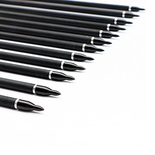 TIGER ARCHERY 30Inch Carbon Arrow Practice Hunting Arrows with Removable Tips for Compound & Recurve Bow(Pack of 12)