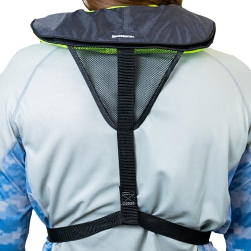 BLUESTORM Cirrus26 Inflatable PFD Life Jackets for Adults | US Coast Guard Approved Automatic Life Vest w/Manual Override Convertibility