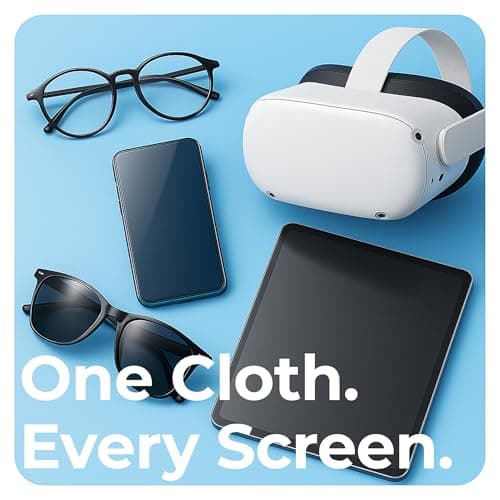 Anchor Glasses Cleaning Cloth - Ultra Soft Premium Microfiber Lens Cloths for Eyeglasses, Camera, Cell Phone, Screens - Anti-Streak, No Scratch Eye Glasses Cleaner Wipes - 3 Pack (2 Black, 1 Blue)