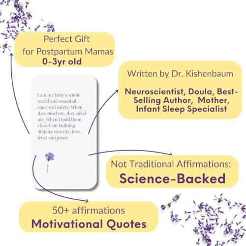 55 New Mom Affirmation Cards – Daily Positive Affirmations for Postpartum Essentials & Pregnancy Must Haves – Thoughtful Gifts for New Moms After Birth – Compact Size, Premium Card Stock & Stand
