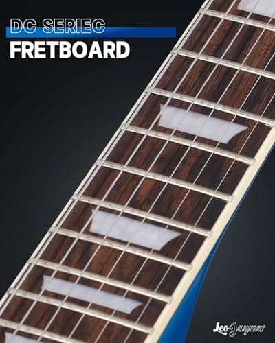 Leo Jaymz 39 Inch Solid Body Electric Guitar - Poplar Wood Body，Maple Neck and Laurel Wood Fretboard (Navy Blue)