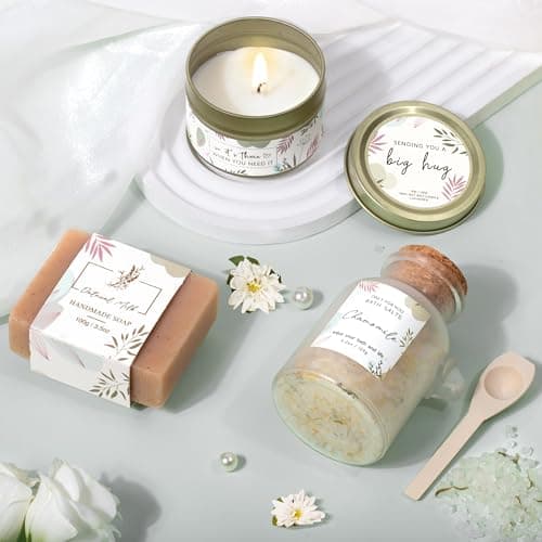 Thinking of You Gift for Women Her New Mom Best Friend Birthday (Sage Green) Gifts for Women Get Well Soon Self Care Package Box Sending Hug Baskets B0F5MH5322