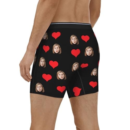 Personalized Boxers for Christmas Birthday Gifts Custom Boxers for Woman Men Husband Boyfriend B0DS4D9C7K