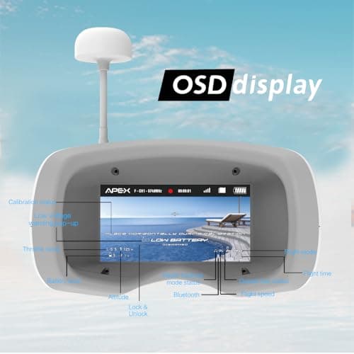 APEXFPV FPV Drone Kit,FPV Goggles Beginners Drone,Indoor&Outdoor drone,Trainer Mode,Turtle Mode,Black Box,Anti-loss Beeper,Optical Flow Fixed Point,Drop-resistant,Have Video Tutorials.VR70-4.0