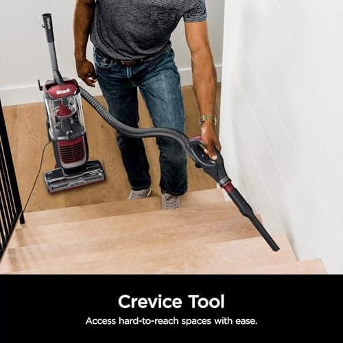 SHARK NV181 Navigator Swivel Pro Upright Vacuum with HEPA Filtration, Bagless, Swivel Steering, Multi-Surface Cleaning, Perfect for Pets (Renewed)