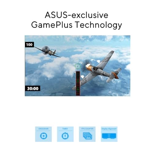 ASUS 22” 1080P Eye Care Monitor (VP227HF) - (21.45-inch viewable), Full HD, 99% sRGB, Frameless, 100Hz, Adaptive-Sync, 1ms, HDMI, Low Blue Light, Flicker Free, VESA Wall Mountable, 3 yr Warranty
