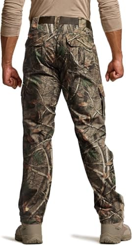 CQR Men's Tactical Pants, Water Resistant Ripstop Cargo Pants, Lightweight EDC Work Hiking Pants, Outdoor Apparel