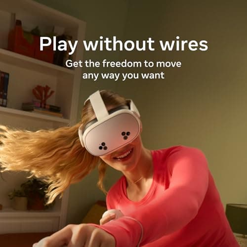 Meta Quest 3S 128GB | VR Headset — Thirty-Three Percent More Memory — 2X Graphical Processing Power — Virtual Reality Without Wires — Access to 40+ Games with a 3-Month Trial of Meta Horizon+ Included
