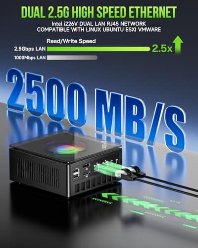 GMKtec Gaming PC, K11 AMD Ryzen 9 8945HS(8C/16T, Up to 5.2GHz), 32GB DDR5 RAM 1TB Mini PC Desktop Computer, Oculink, Dual NIC 2.5GbE LAN, HDMI/DisplayPort/USB4*2